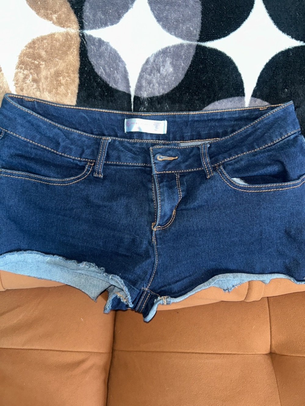 Women's No Boundaries Dark Blue Denim Cutoff Shorts